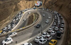 ترافیک سنگین در جاده چالوس و آزادراه تهران ـ شمال